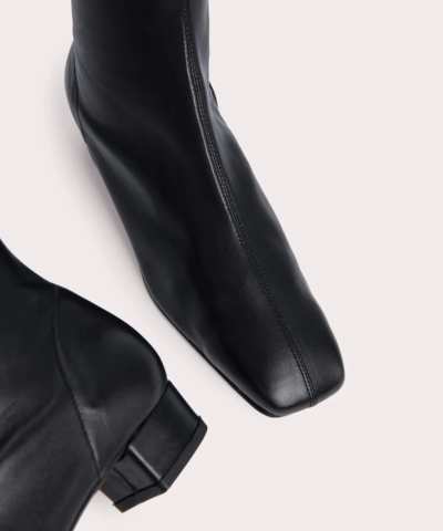 By Far Edie Black Leather Boots