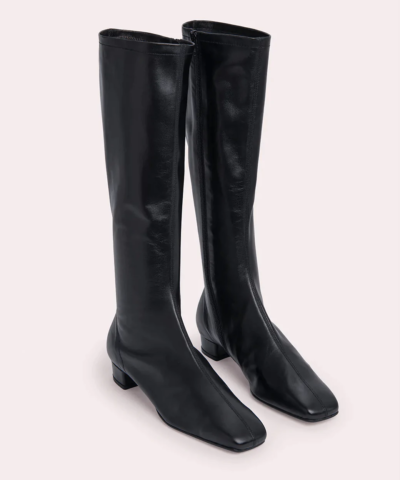By Far Edie Black Leather Boots