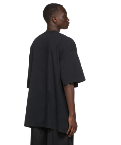 Balenciaga Spring 22 Tiger Small Fit Tee Black