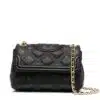 Tory Burch Small Fleming Distressed Convertible Shoulder, Black