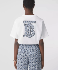 Burberry Monogram Motif Cotton Oversized T-shirt