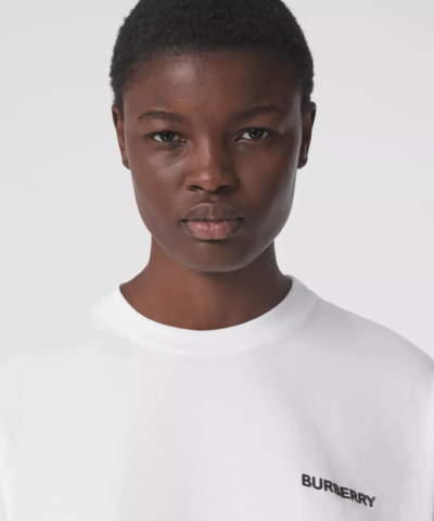 Burberry Monogram Motif Cotton Oversized T-shirt