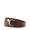 Fossil Embossed Leather Jean Belt