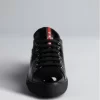 PRADA Prada Sport Black Patent Leather Low-Top Sneakers
