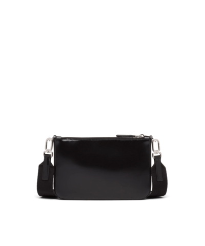 Prada Brushed Leather Shoulder Bag