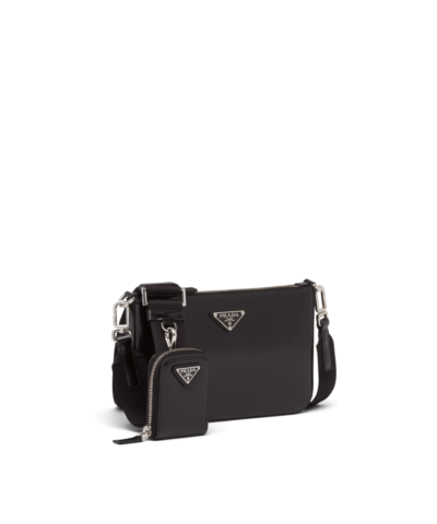 Prada Brushed Leather Shoulder Bag