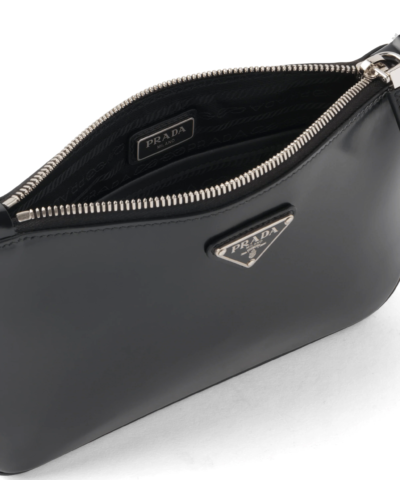 Prada Brushed Leather Shoulder Bag