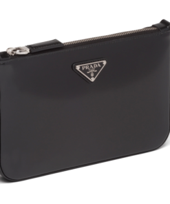 Prada Brushed Leather Shoulder Bag