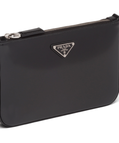 Prada Brushed Leather Shoulder Bag