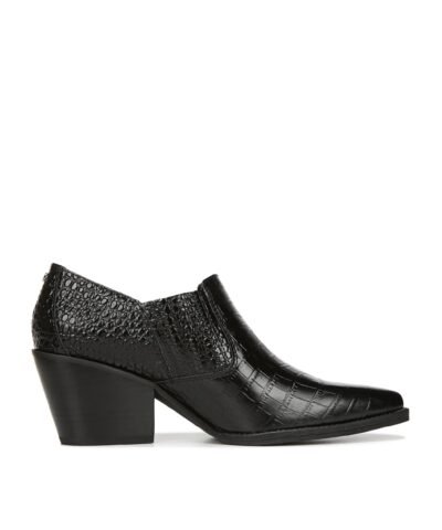 Sam Edelman Walton Crocodile-Embossed Ankle Booties