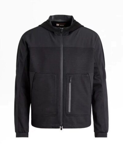 Z Zegna Techmerino™ 2-layers Wool Full Zip Hooded Sweatshirt
