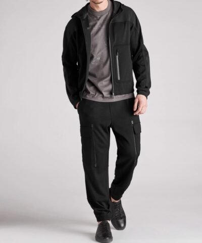 Z Zegna Techmerino™ 2-layers Wool Full Zip Hooded Sweatshirt