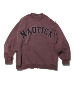 Nautica Japan | Pigment Dyed Arch Logo Sweatshirt