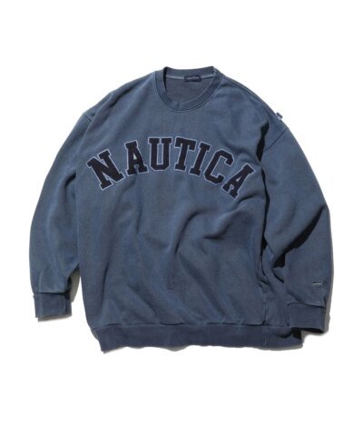 Nautica Japan | Pigment Dyed Arch Logo Sweatshirt
