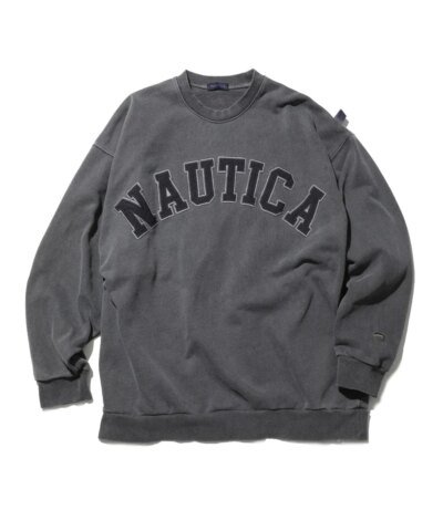 Nautica Japan | Pigment Dyed Arch Logo Sweatshirt