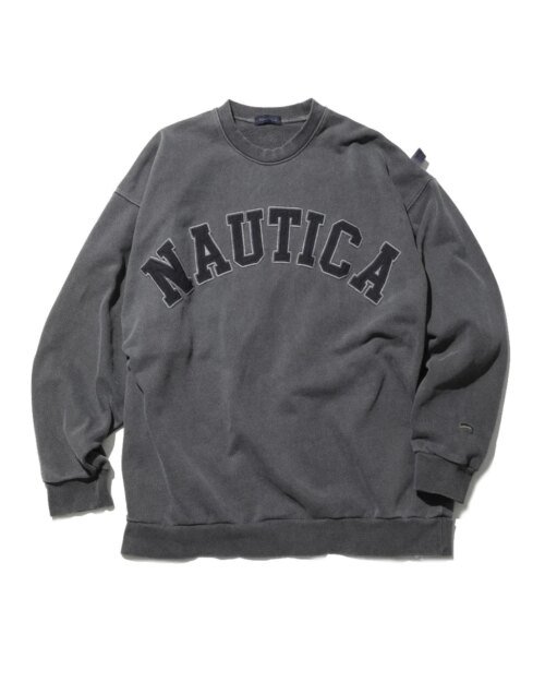 Nautica Japan | Pigment Dyed Arch Logo Sweatshirt