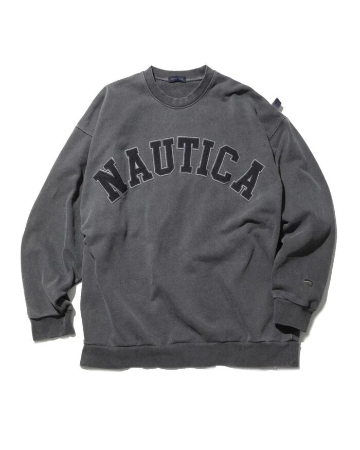 Nautica Japan | Pigment Dyed Arch Logo Sweatshirt