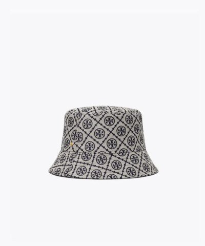 Tory Burch Short-Brim T Monogram Bucket Hat