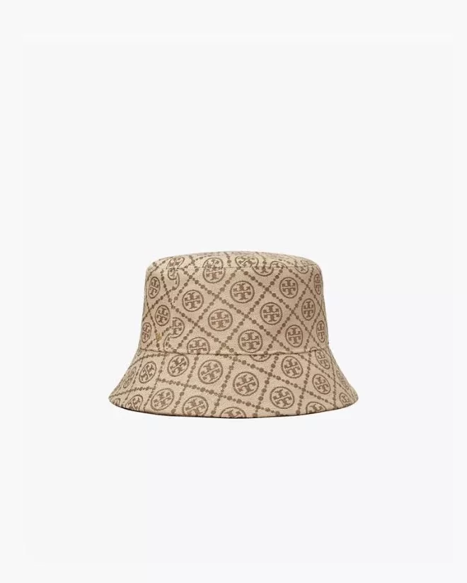 Tory Burch Short-Brim T Monogram Bucket Hat