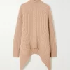 Alexander Mcqueen Wool & Cashmere Knit Flared Turtleneck Sweater