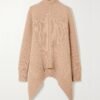 Alexander Mcqueen Wool & Cashmere Knit Flared Turtleneck Sweater