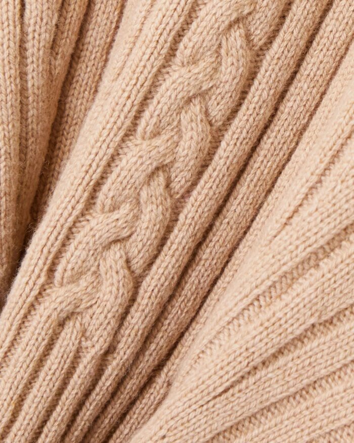 Alexander Mcqueen Wool & Cashmere Knit Flared Turtleneck Sweater