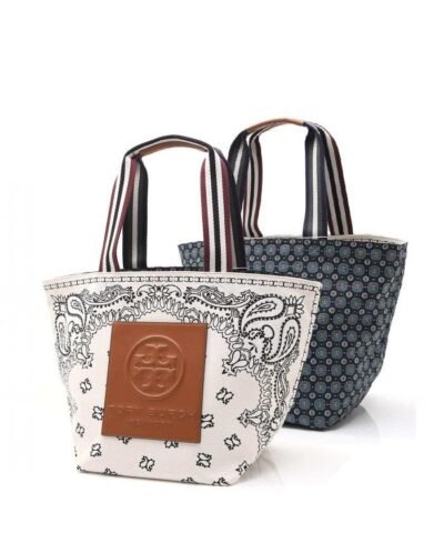 Tory Burch Gracie Reversible Printed Canvas Tote Bag