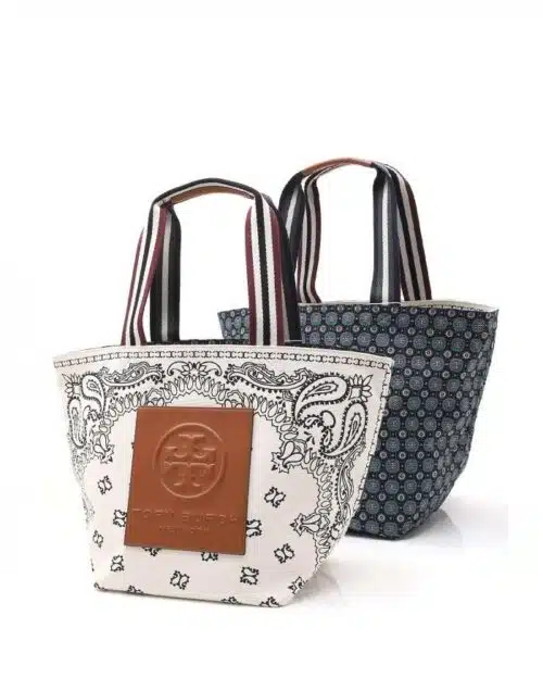 Tory Burch Gracie Reversible Printed Canvas Tote Bag