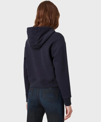 Emporio Armani Hooded, Recycled Fabric Sweatshirt With Manga Bear Patch