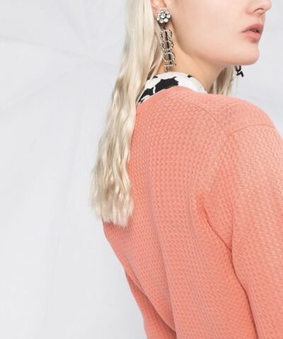 Kenzo Beaded-Logo Textured Sweater