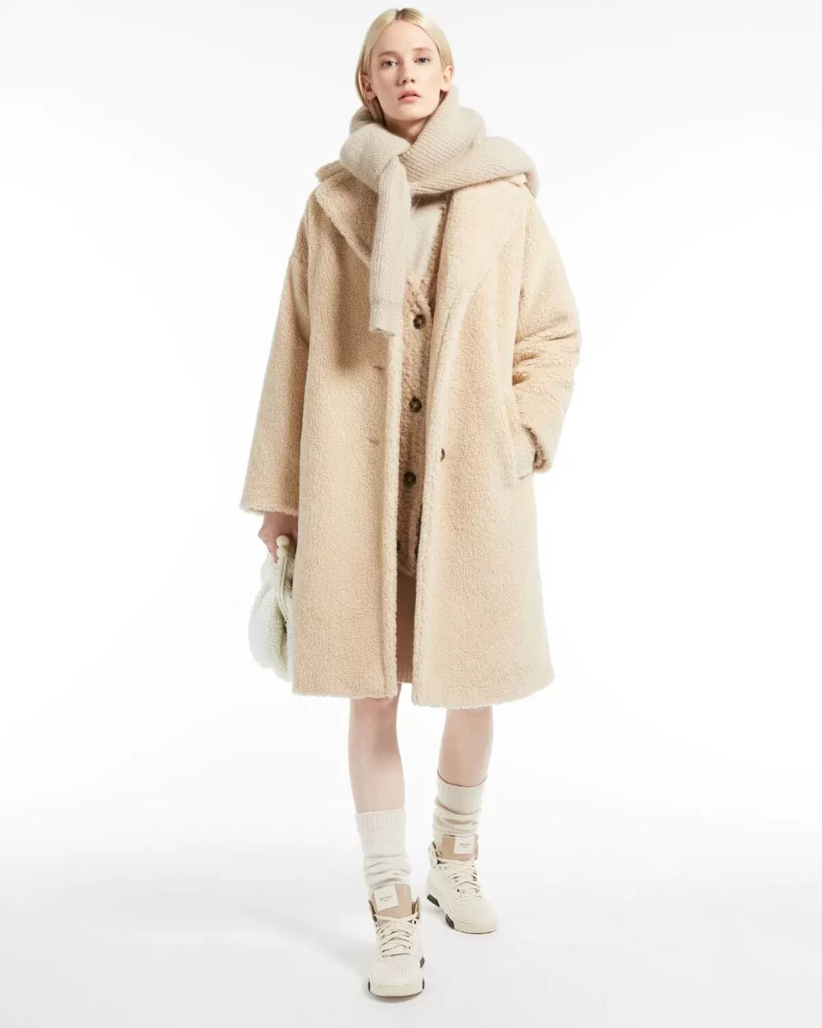 Weekend Max Mara Salmone Wool Coat