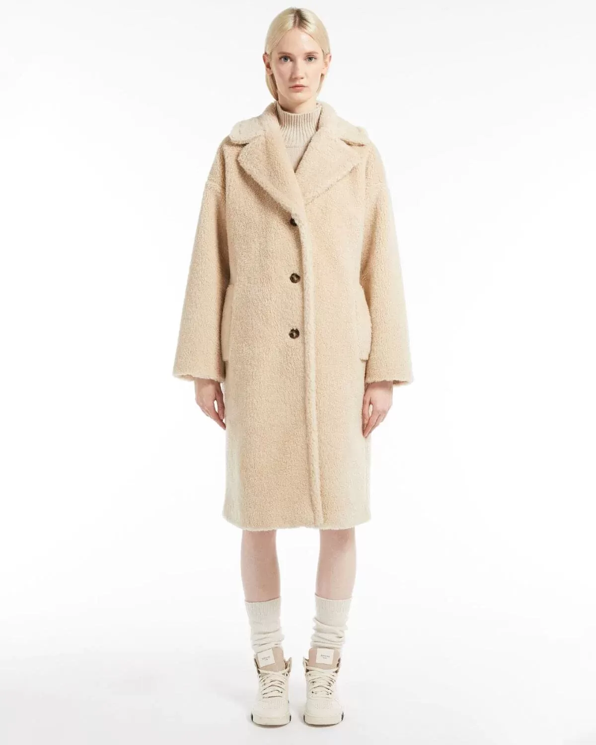 Weekend Max Mara Salmone Wool Coat