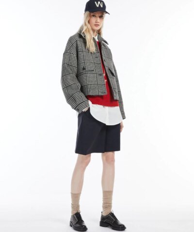 Weekend Max Mara Glen Plaid-Patterned Short Jacket