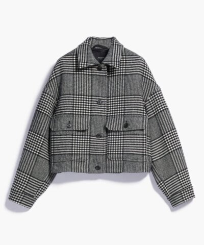 Weekend Max Mara Glen Plaid-Patterned Short Jacket