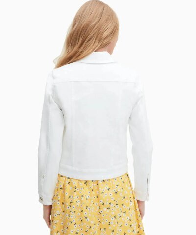 Kate Spade Classic Denim Jacket In Fresh White