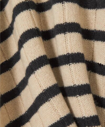 Khaite Mateo Striped Cashmere Polo Sweater