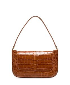 By Far Miranda Crocodile Effect Shoulder Bag