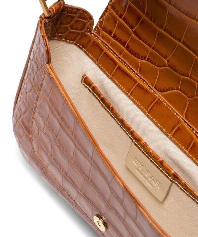 By Far Miranda Crocodile Effect Shoulder Bag