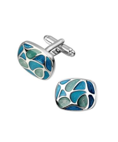 Steffe Men's Enamel & Crystal Cufflinks