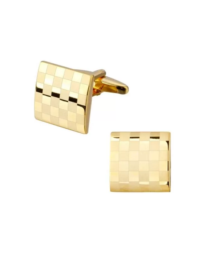 Steffe Square Check Cufflinks