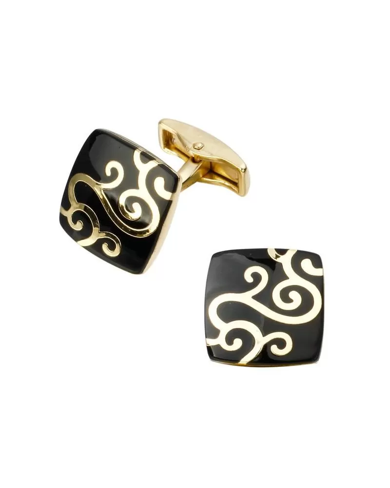Steffe Men's Classic Chain Square Cufflinks
