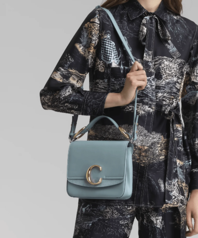 Chloe Mini Chloé c Bag In Blue