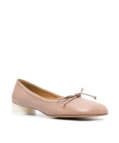 MM6 Maison Margiela Tuscany Leather Ballerina Flats