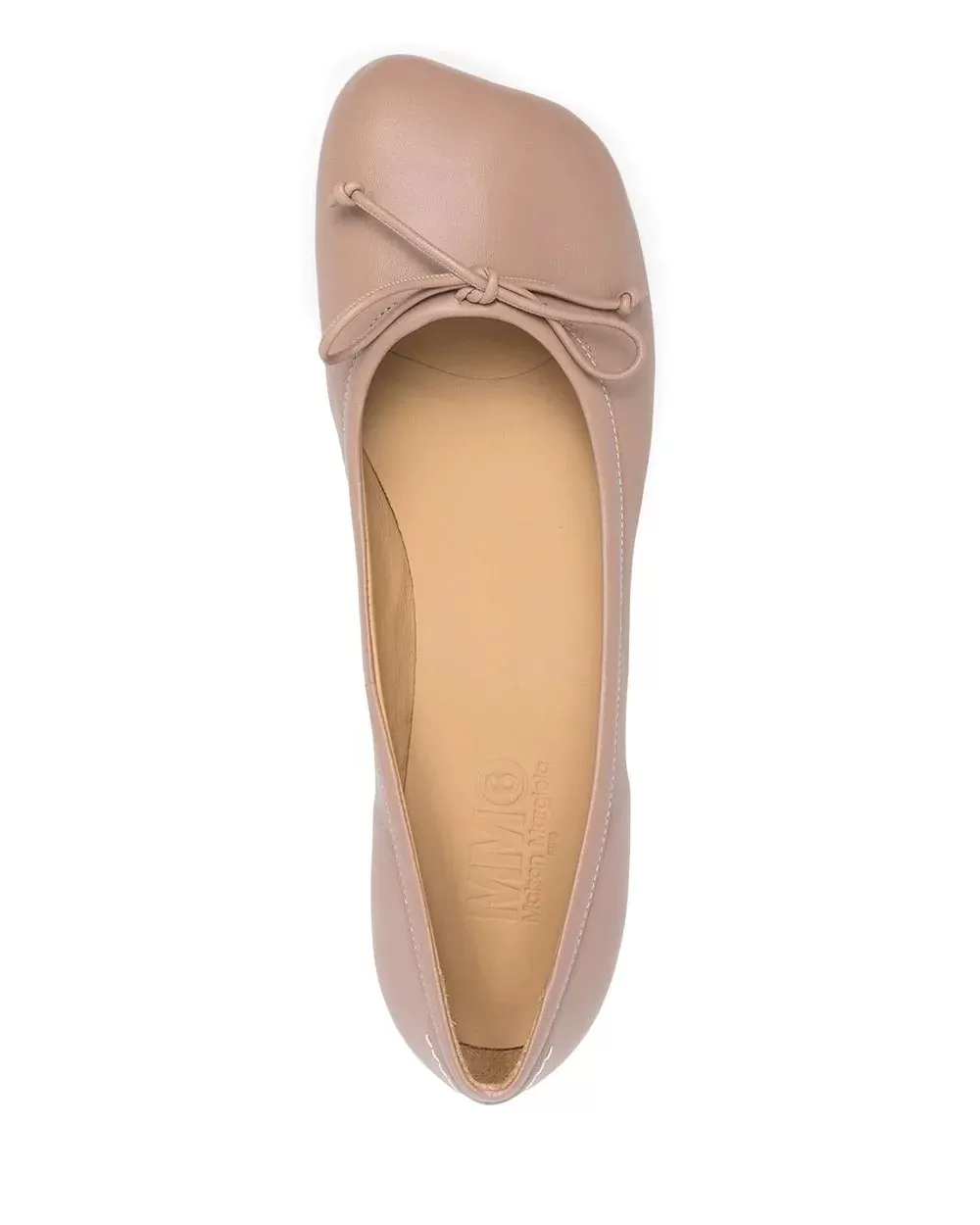 MM6 Maison Margiela Tuscany Leather Ballerina Flats