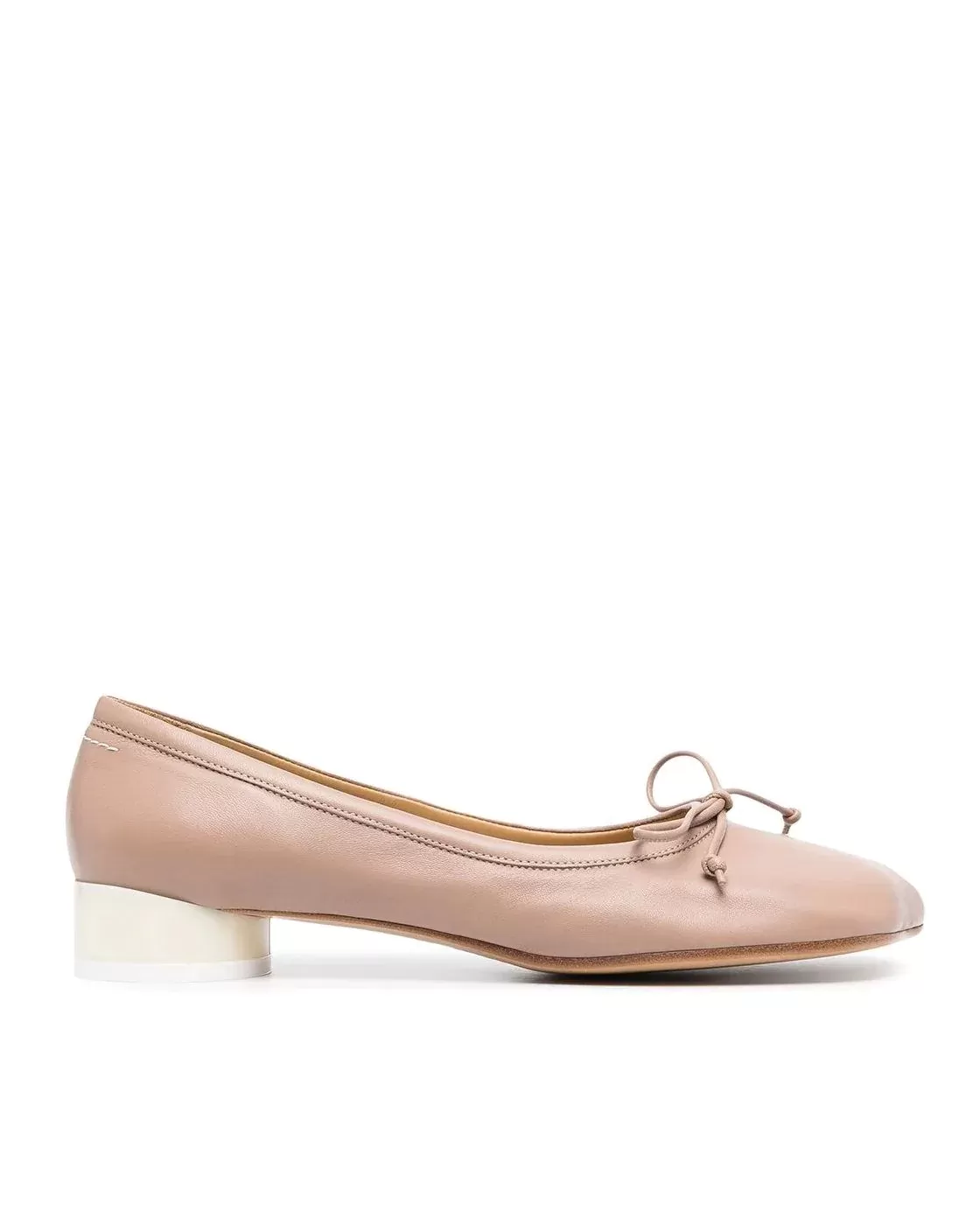 MM6 Maison Margiela Tuscany Leather Ballerina Flats