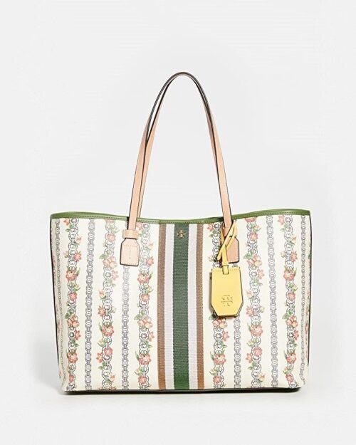 Tory Burch Floral Canvas Tote