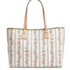 Tory Burch Floral Canvas Tote