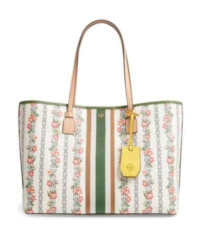 Tory Burch Floral Canvas Tote