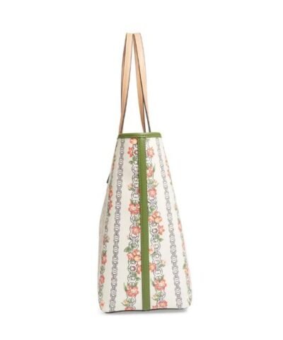 Tory Burch Floral Canvas Tote