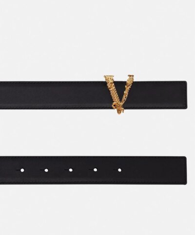 Versace Virtus Leather Belt